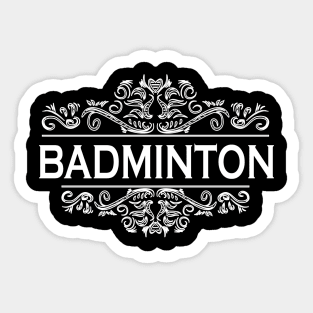 Badminton Player Sticker